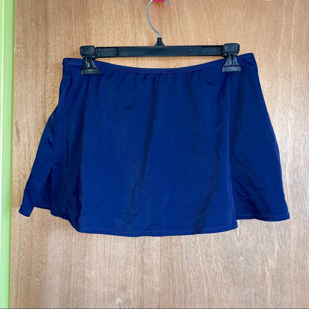 Women’s Swimwear Skirt Style Bikini Bottoms Size 12 Blue